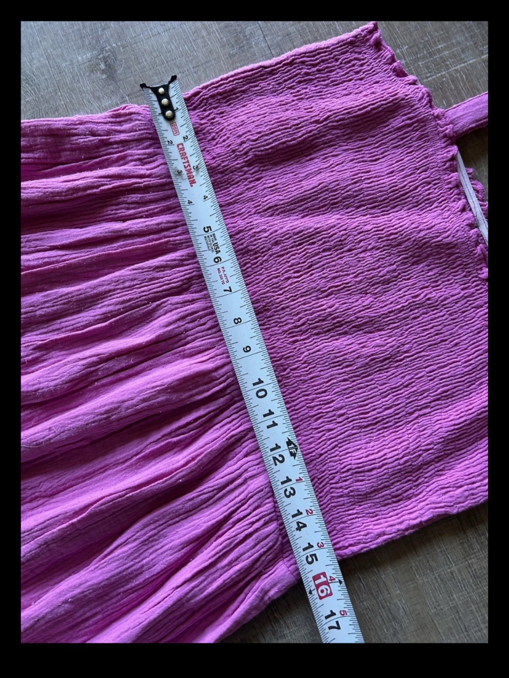 ▶️ Kaviva Women’s 0X Pink Gauze Maxi Dress Smocked Tiered Boho NWT - Picture 5 of 10